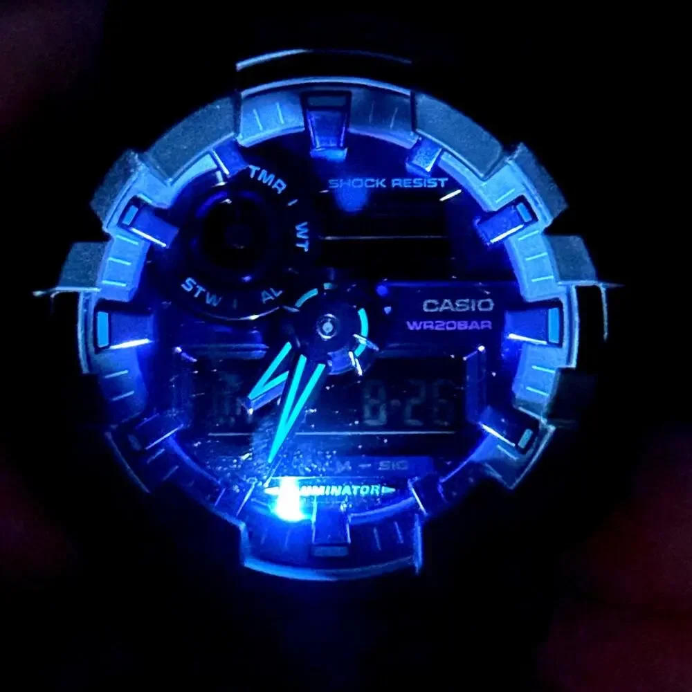 Casio G-Shock GA700VB-1A Virtual Blue Analog Digital Men’s Watch